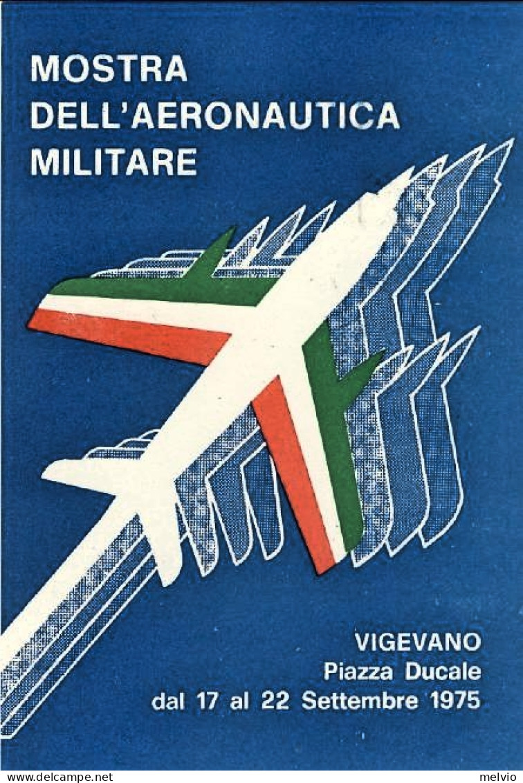 1975-Pavia Cartolina Mostra Dell'aeronautica Militare Vigevano - Airmail