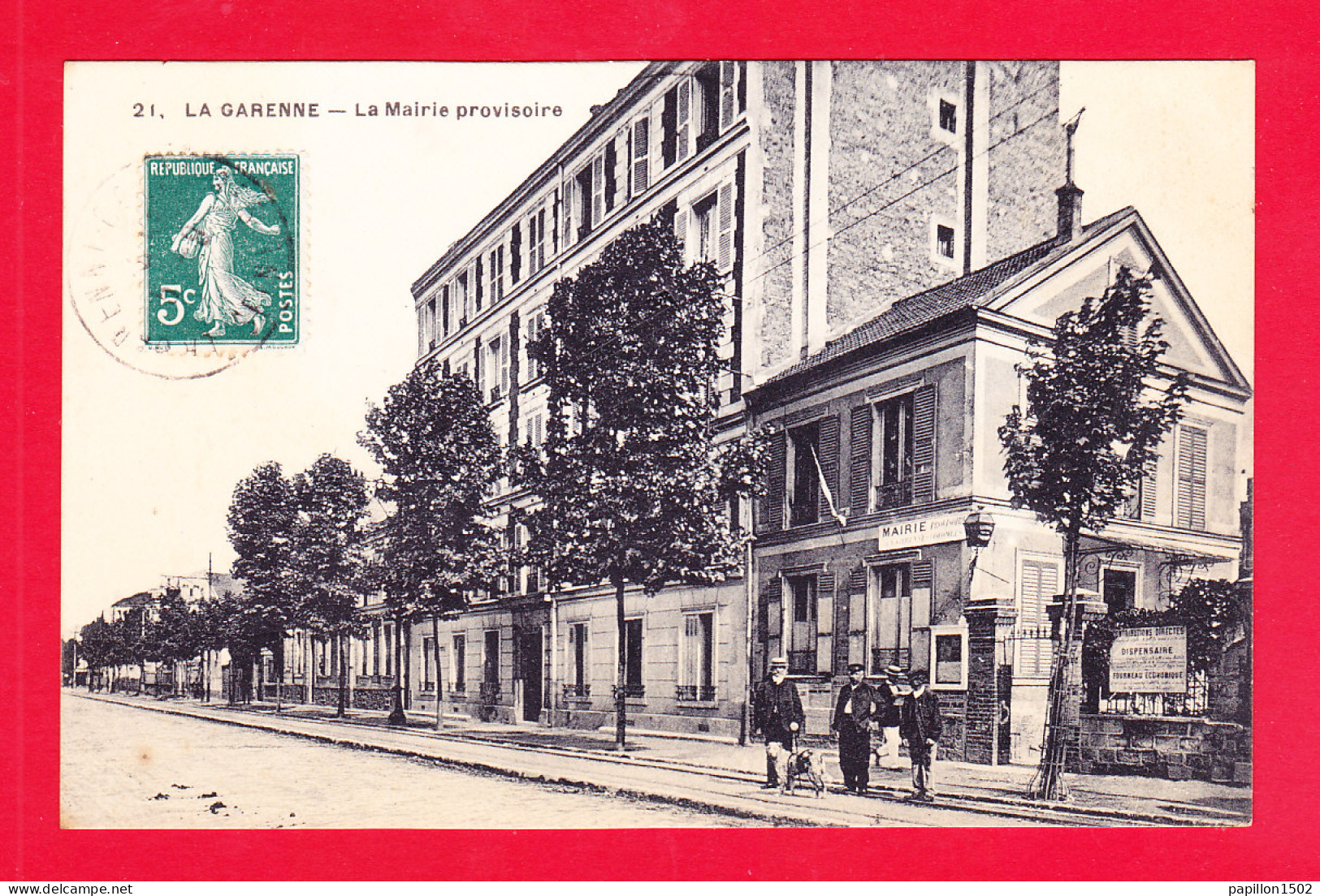 F-92-La Garenne-07A86  La Mairie Provisoire, Cpa BE - La Garenne Colombes