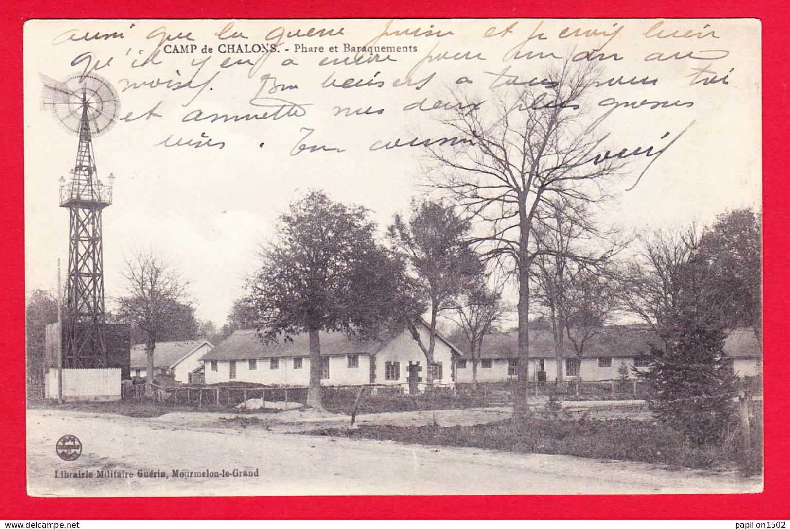 F-51-Chalons Sur Marne-14PH31  Le Camp De Chalons, Le Phare Et Les Baraquements, Cpa BE - Camp De Châlons - Mourmelon