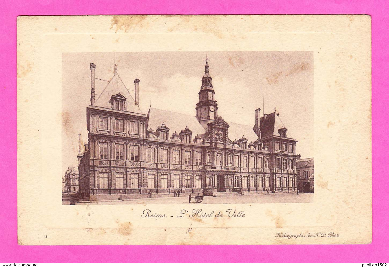 F-51-Reims-18PJY2  L'hôtel De Ville, Cpa  - Reims