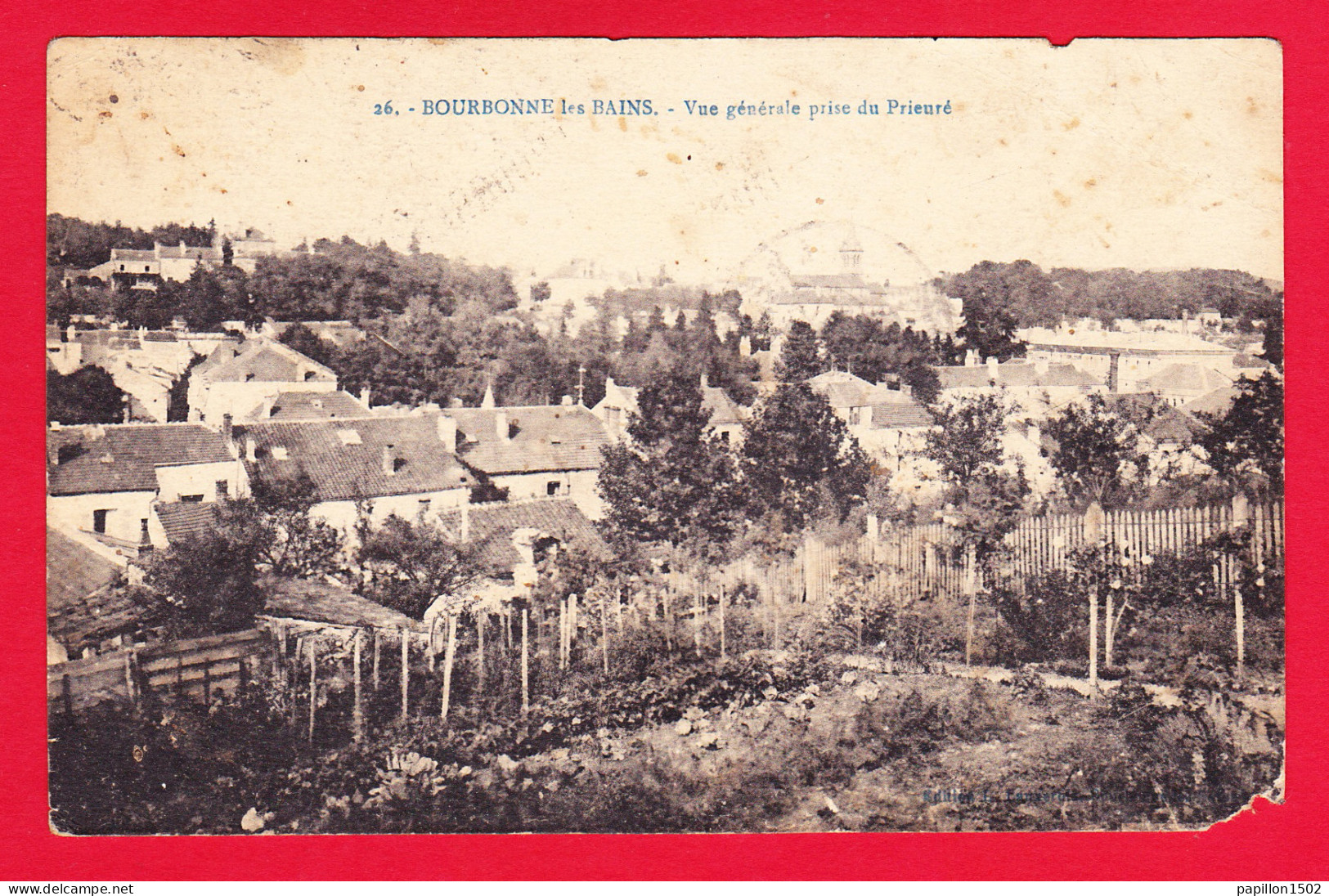 F-52-Bourbonne Les Bains-13PH31 Vue Générale Sur La Ville, Prise Du Prieuré, Cpa (état) - Bourbonne Les Bains