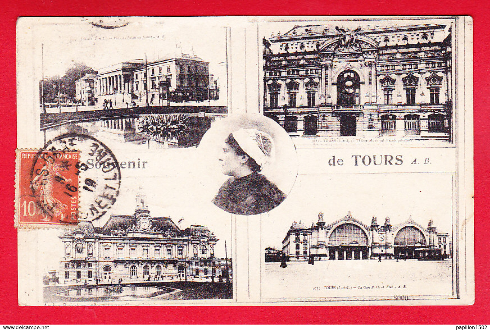 F-37-Tours-48P111 Souvenir De TOURS, Multivues, Cpa  - Tours