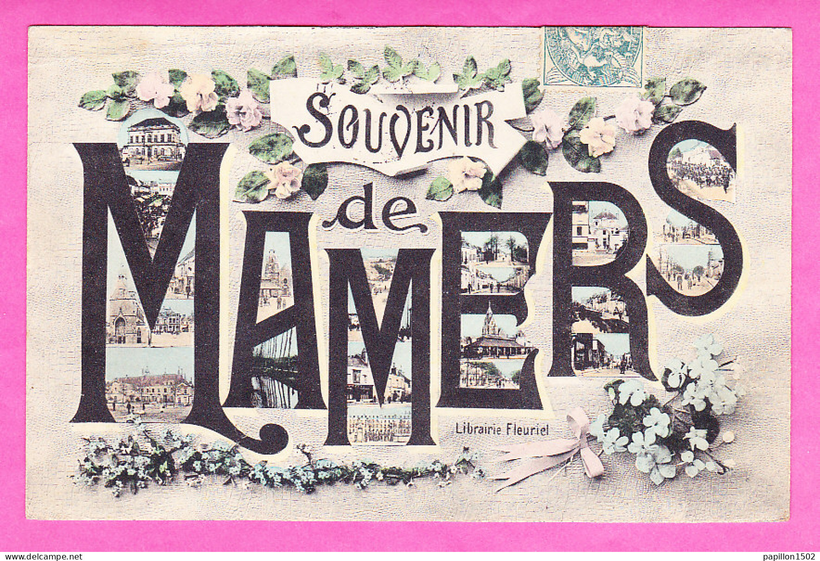 F-72-Mamers-04P111  Souvenir De Mamers, Petites Vues Dans Les Lettres, Cpa  - Mamers