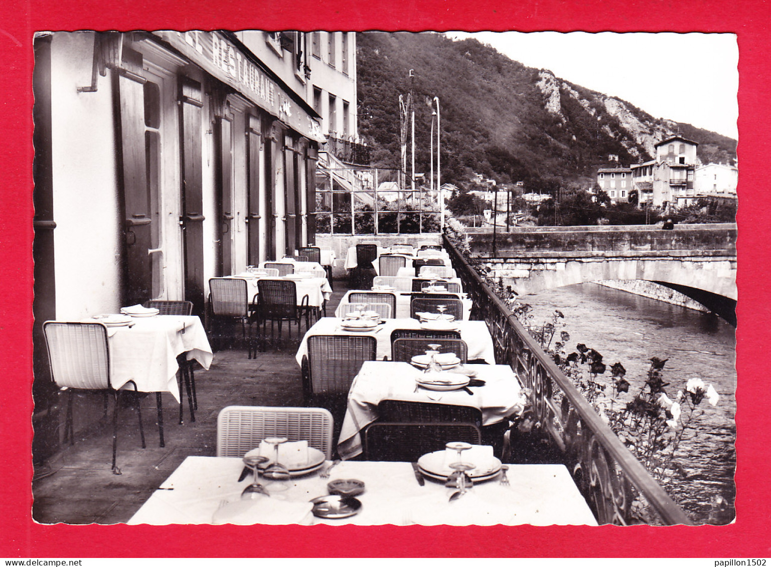 F-09-Foix-15A44  Grand Hôtel Audoye, La Terrasse Sur L'Ariège, BE - Foix