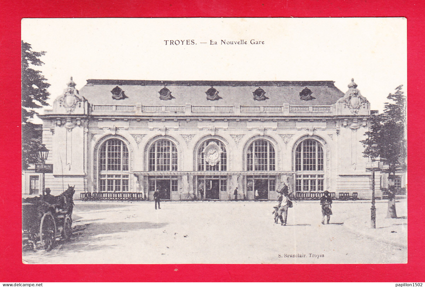 F-10-Troyes-54A44  La Nouvelle Gare, Vue  Extérieure, Cpa BE - Troyes