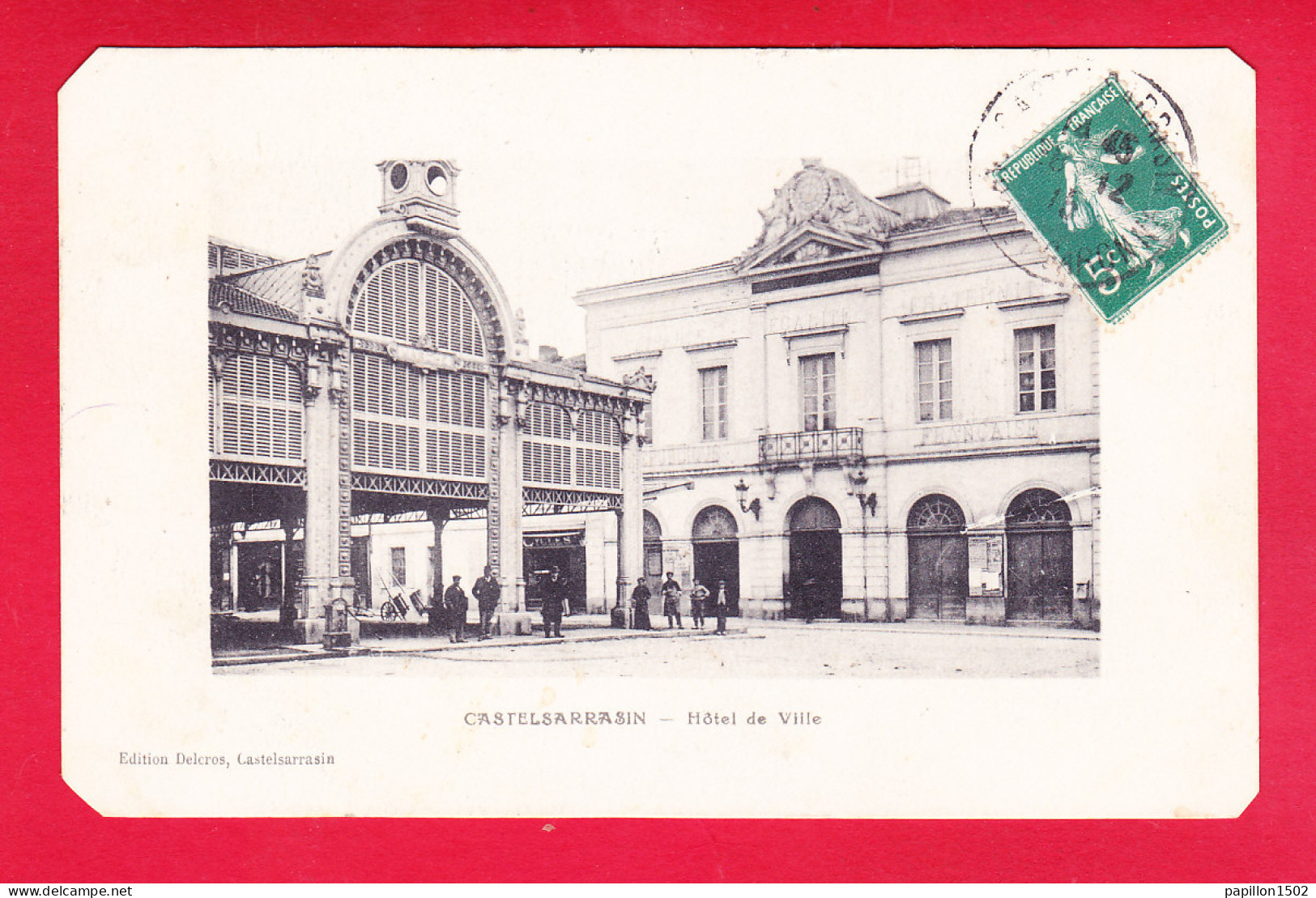 F-82-Castelsarrasin-02A44  L'hôtel De Ville, Cpa  - Castelsarrasin