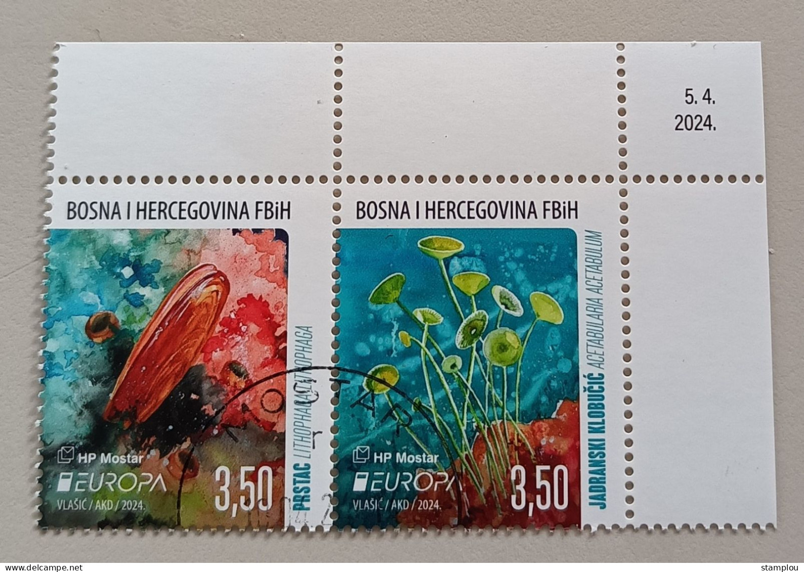 Bosnie Herz.(kroatie Post Mostar)2024 Cept (PF) Cancelled Set - 2024