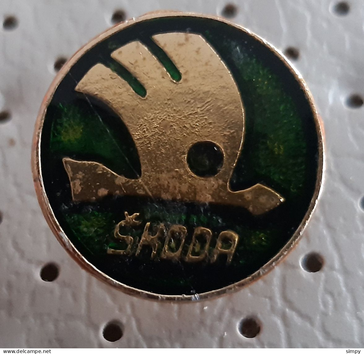 SKODA Auto Car Logo Vintage Pin - Autres & Non Classés