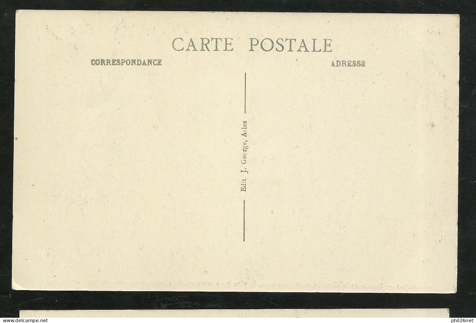 CPA Dos Divisé éditeur J. George Arles N°92 Arles Façade De La Cathédrale Sainte Trophime XII ème Siècle Neuve  B/TB - Arles