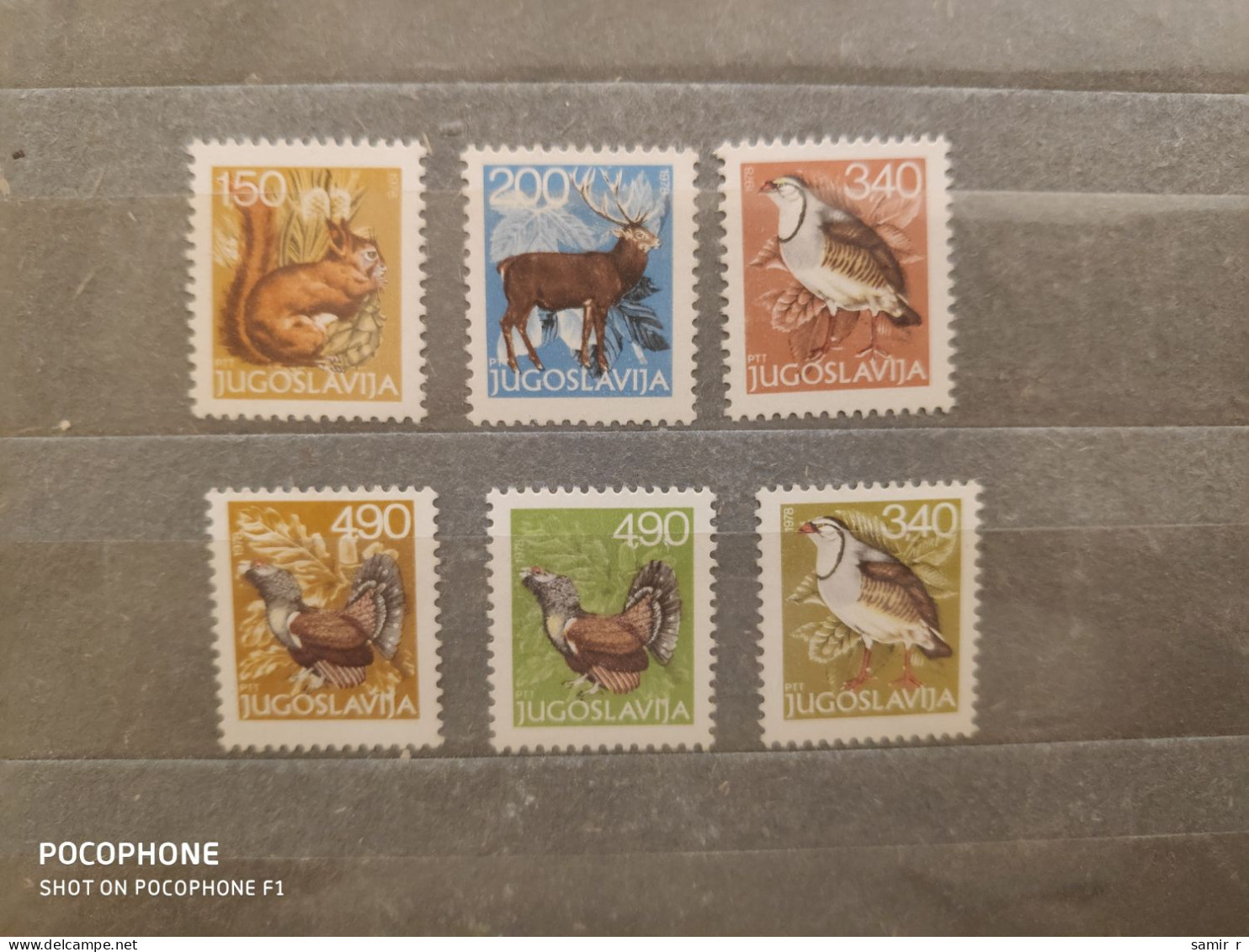 1978	Yugoslavia	Animals (F90) - Unused Stamps