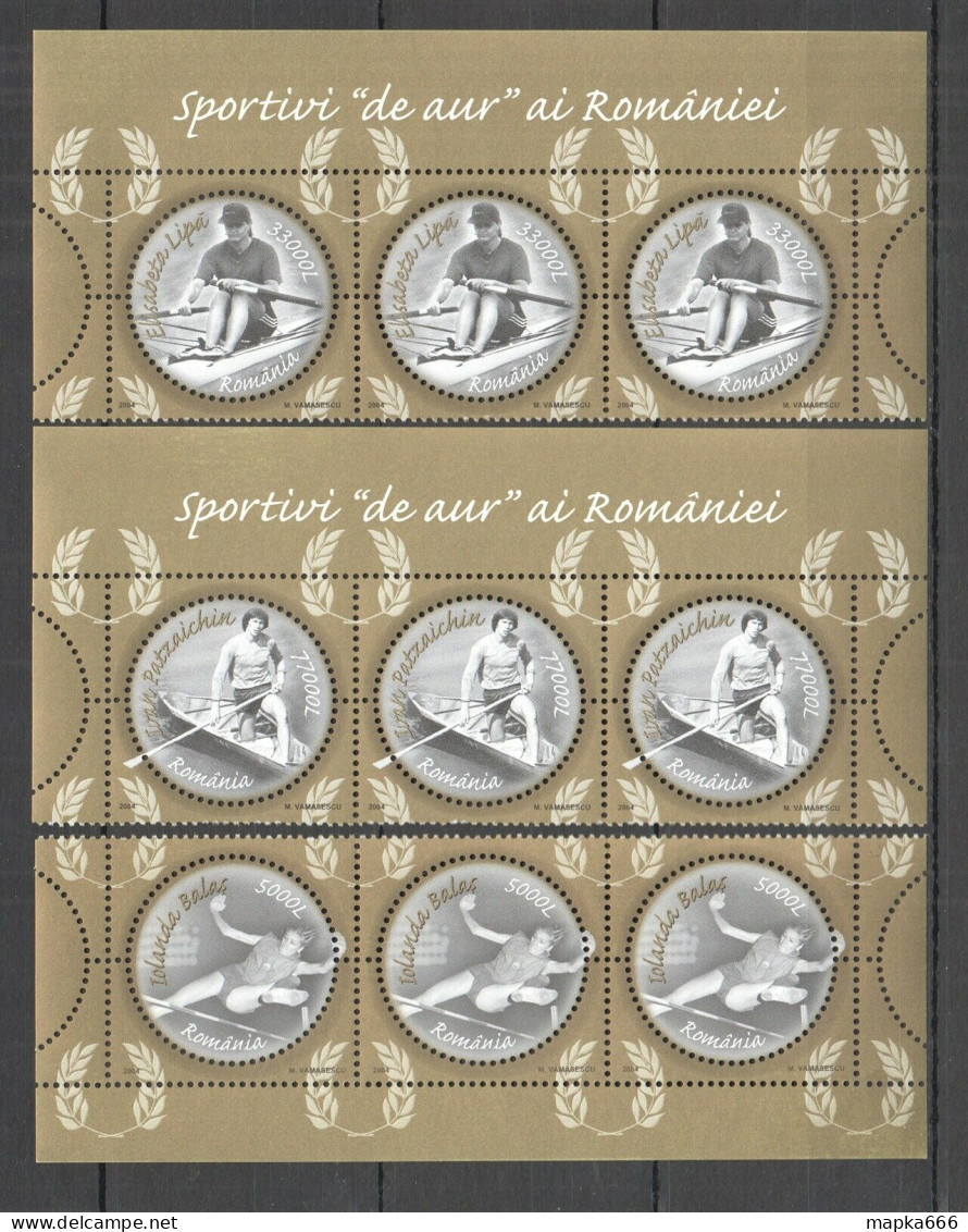 Rm231 2004 Romania Sport Athletic Rowing #5889-91 Michel 25,5 Euro 3Set Mnh - Other & Unclassified