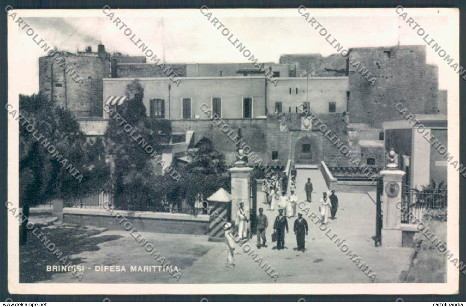 Brindisi Città Difesa Marittima Foto Cartolina ZB6871 - Brindisi