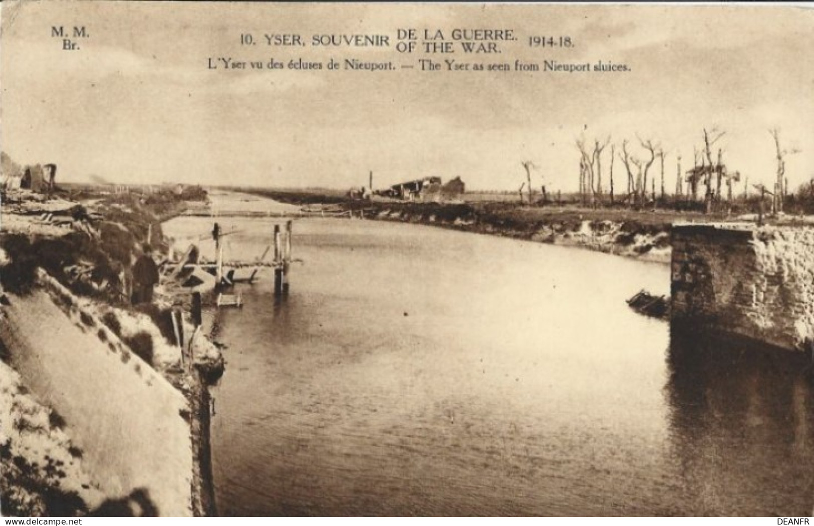 YSER : Souvenir De La Guerre 1914-18 : L' Yser Vu Des écluses De Nieuport. - Nieuwpoort