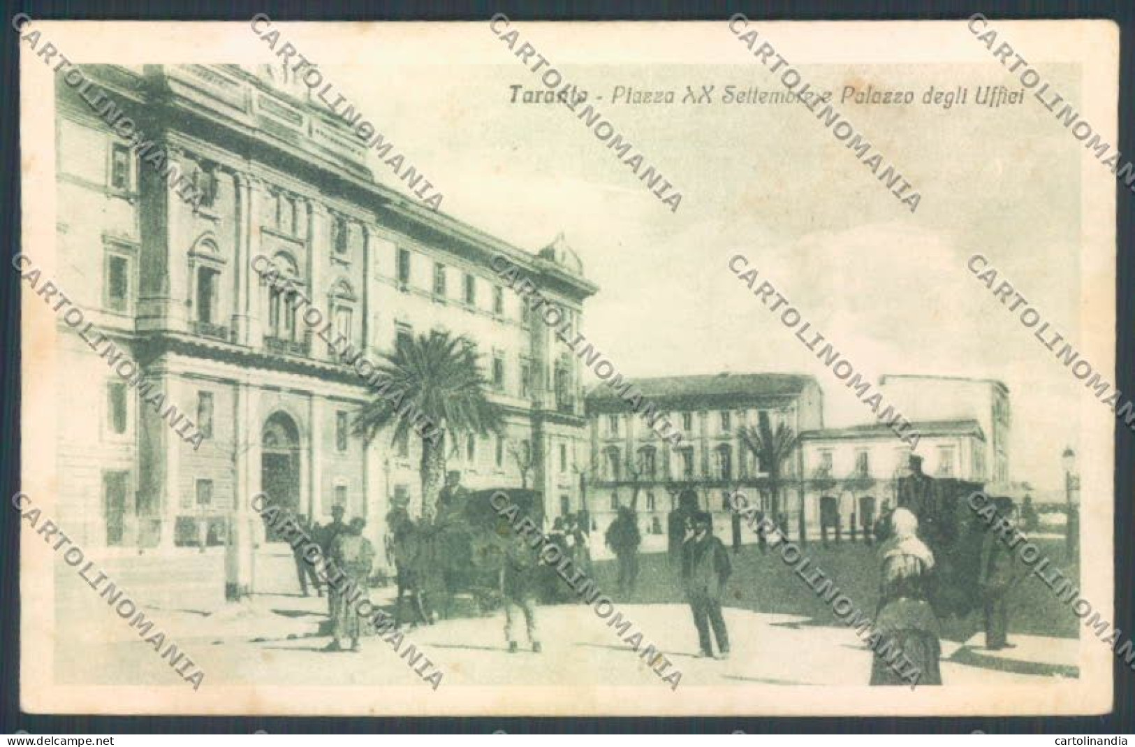 Taranto Città Palazzo Degli Uffici Cartolina ZB6744 - Taranto