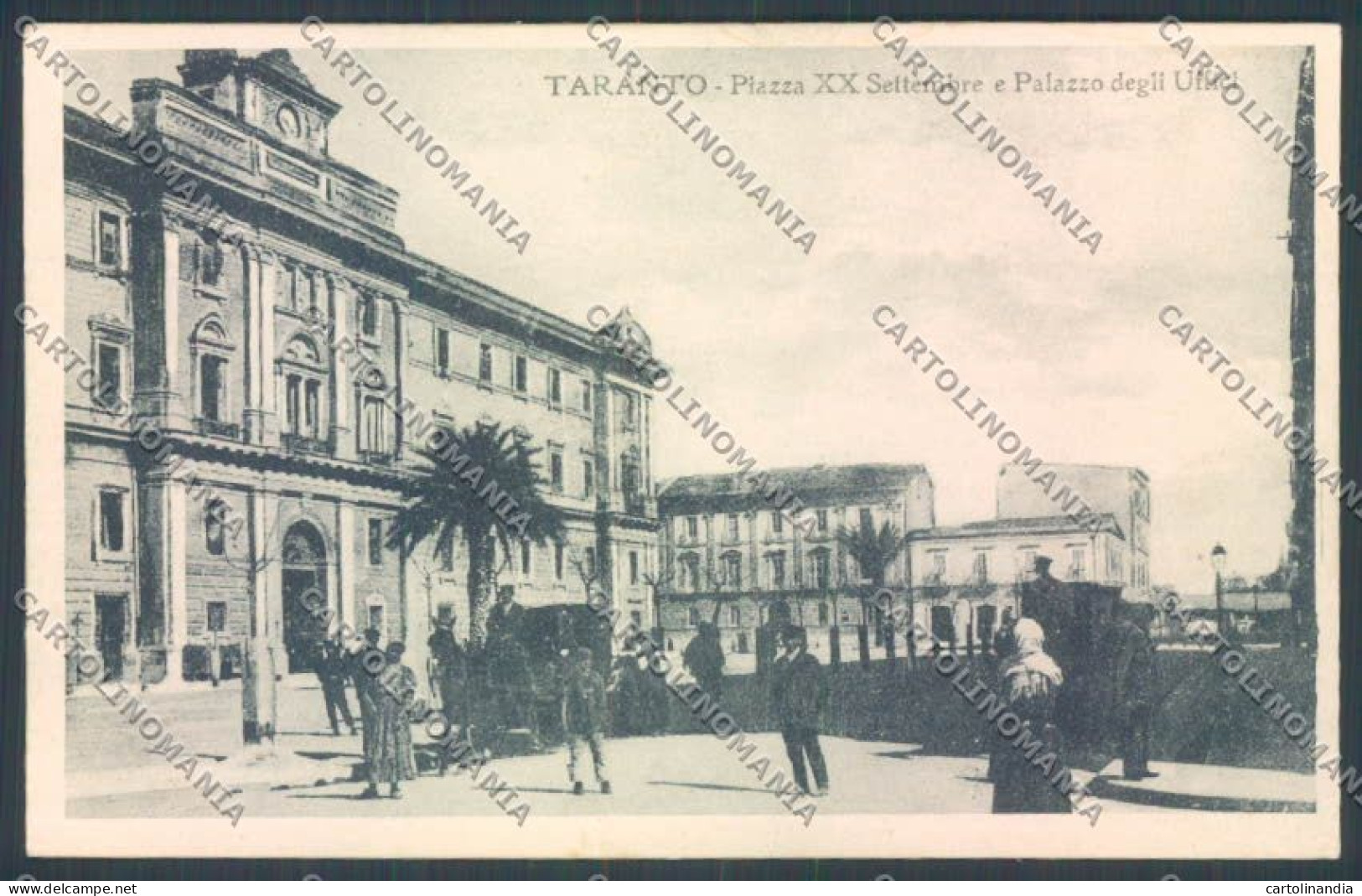 Taranto Città Palazzo Degli Uffici Cartolina ZB6754 - Taranto