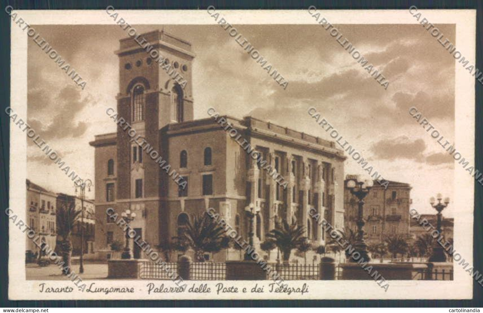 Taranto Città Palazzo Poste E Telegrafi Cartolina ZB6632 - Taranto