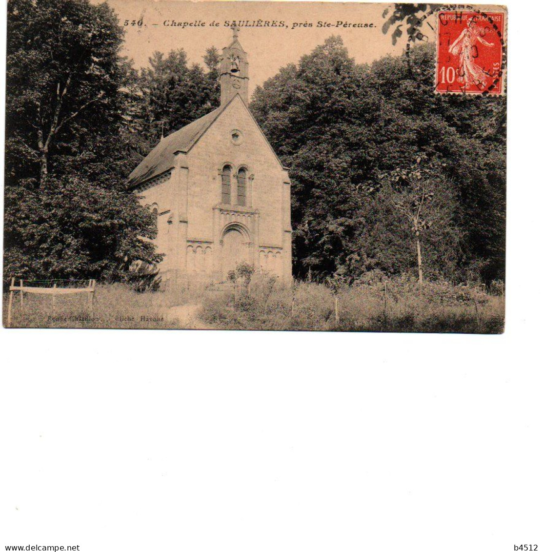 58 SAINTE PEREUSE  Chapelle De Saulières 1918 - Sonstige & Ohne Zuordnung