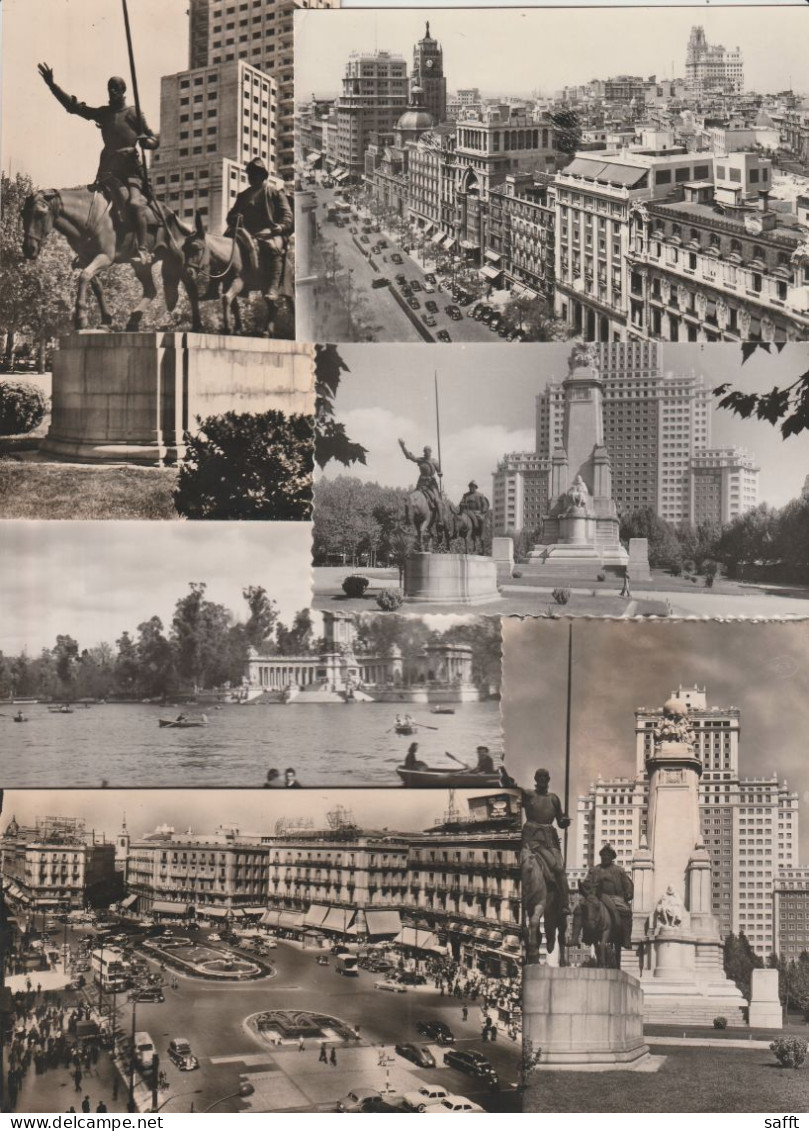 Lot Mit 6 älteren Ansichtskarten Madrid Um 1955 - Madrid