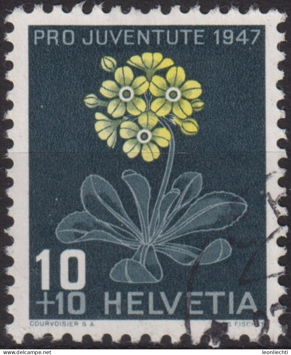 1947 Schweiz Pro Juventute ° Mi:CH 489, Yt:CH 446, Zum:CH J122, Bergschlüsselblume - Usados