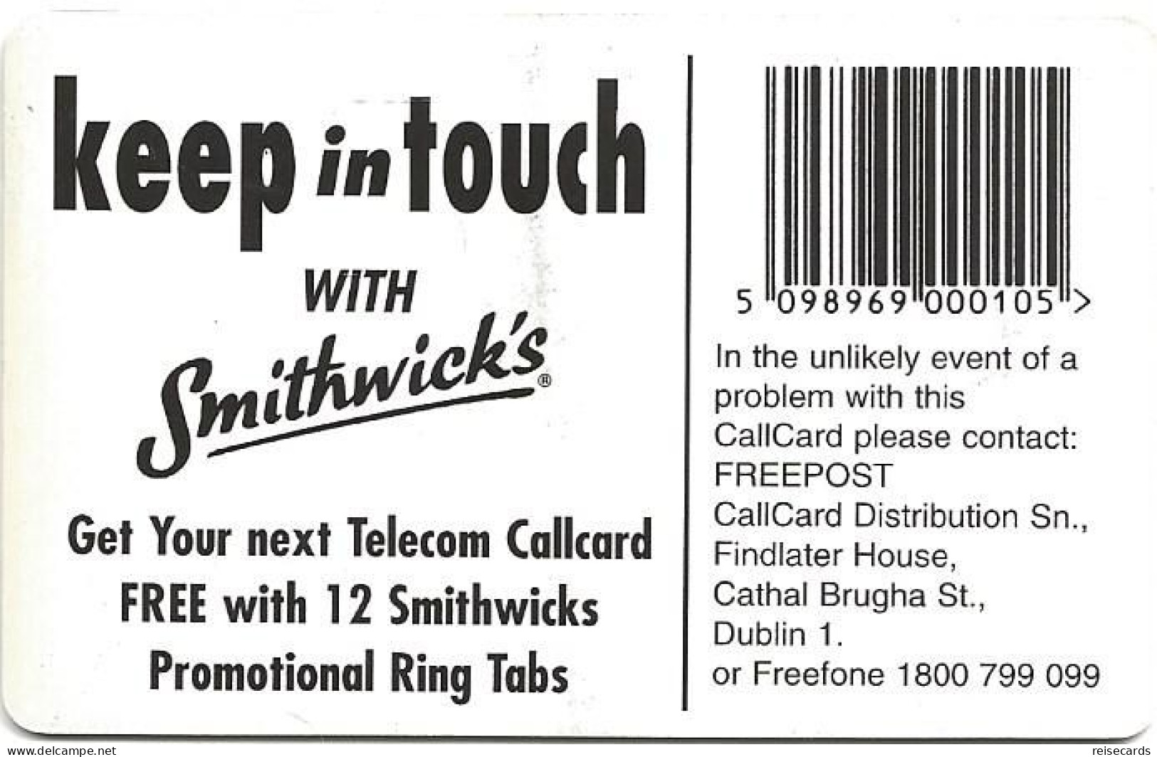 Ireland: Telecom Eireann - 1995 Smithwick's - Ireland