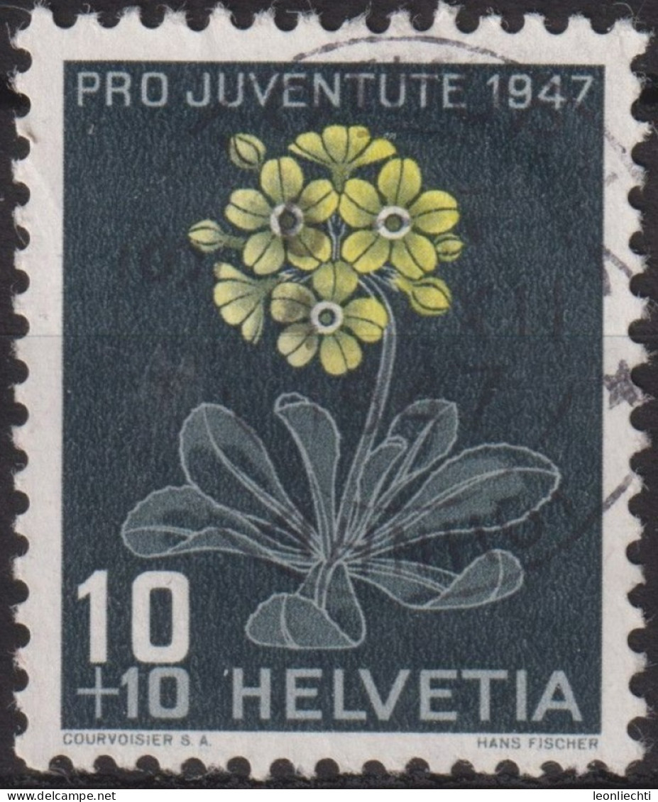 1947 Schweiz Pro Juventute ° Mi:CH 489, Yt:CH 446, Zum:CH J122, Bergschlüsselblume - Used Stamps