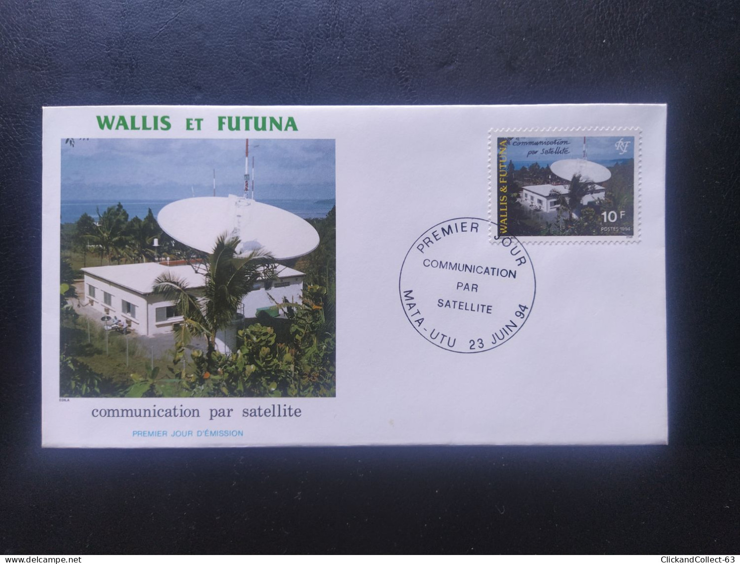 Enveloppe Premier Jour Wallis & Futuna 1994 Timbre Communication Par Satellite N° 464 - FDC