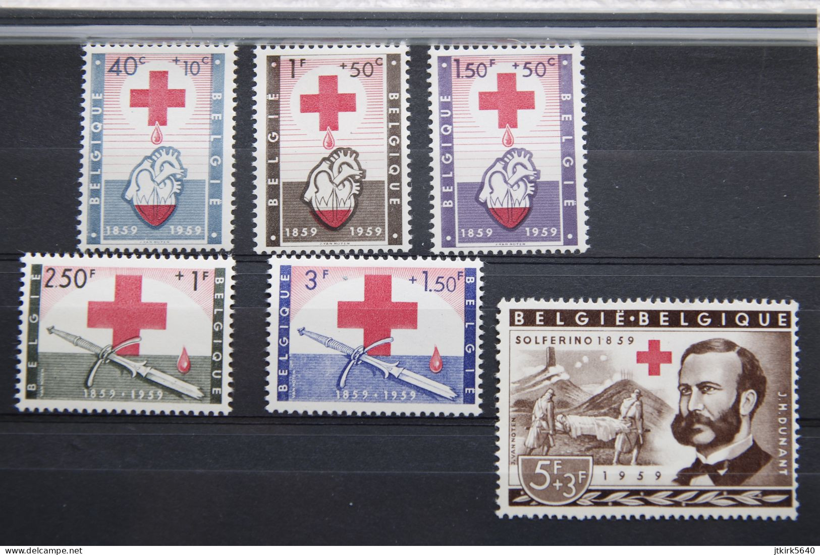 Série Au Profit De La Croix-rouge (COB/OBP 1096/1101, MNH**) 1959. - Nuevos