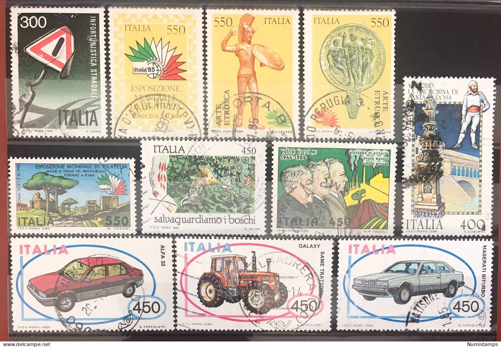 1984 - Italian Republic (11 Used Stamps) ITALY STAMPS - 1981-90: Usados