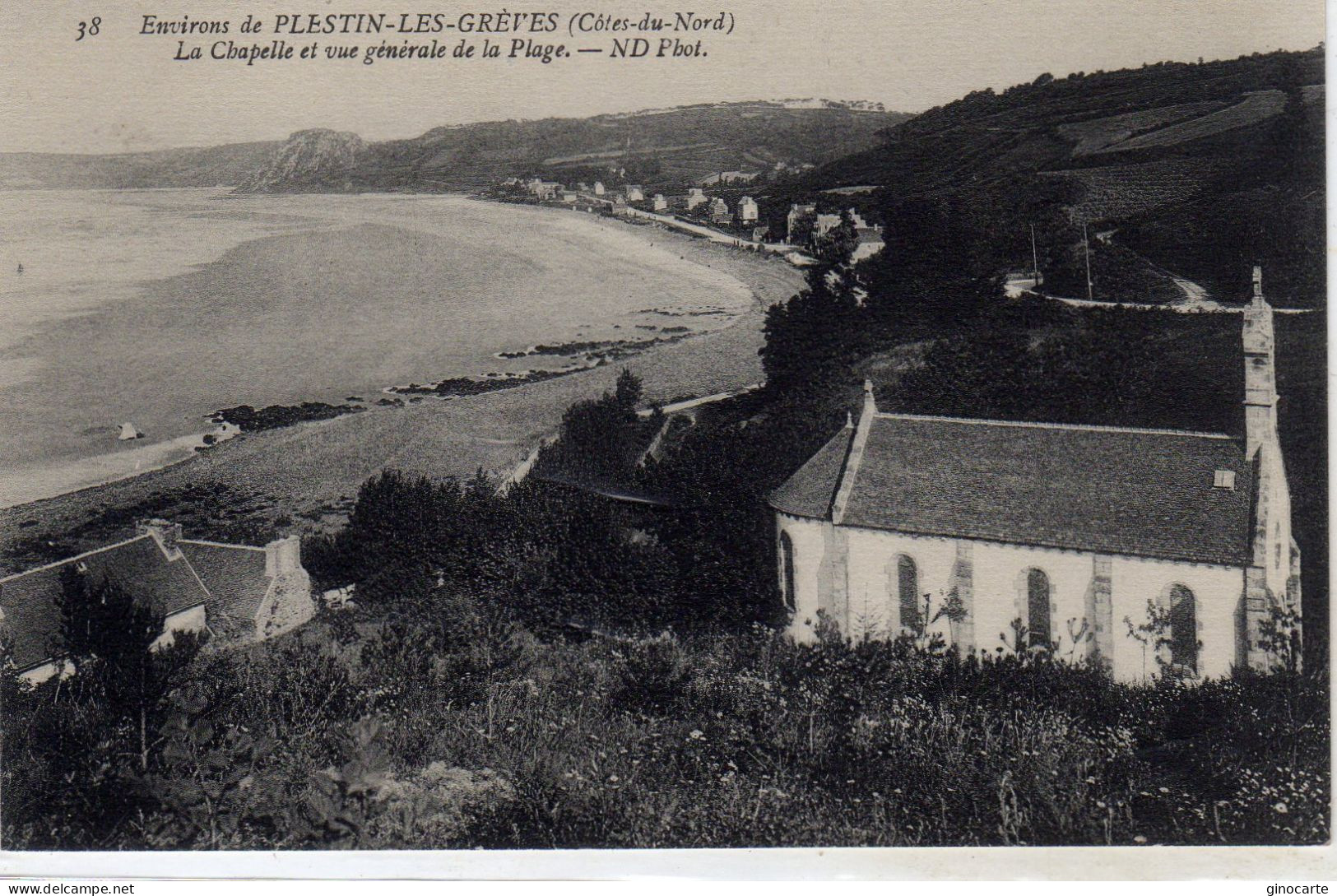 Plestin Les Greves La Chapelle Et Vue Generale De La Plage - Plestin-les-Greves