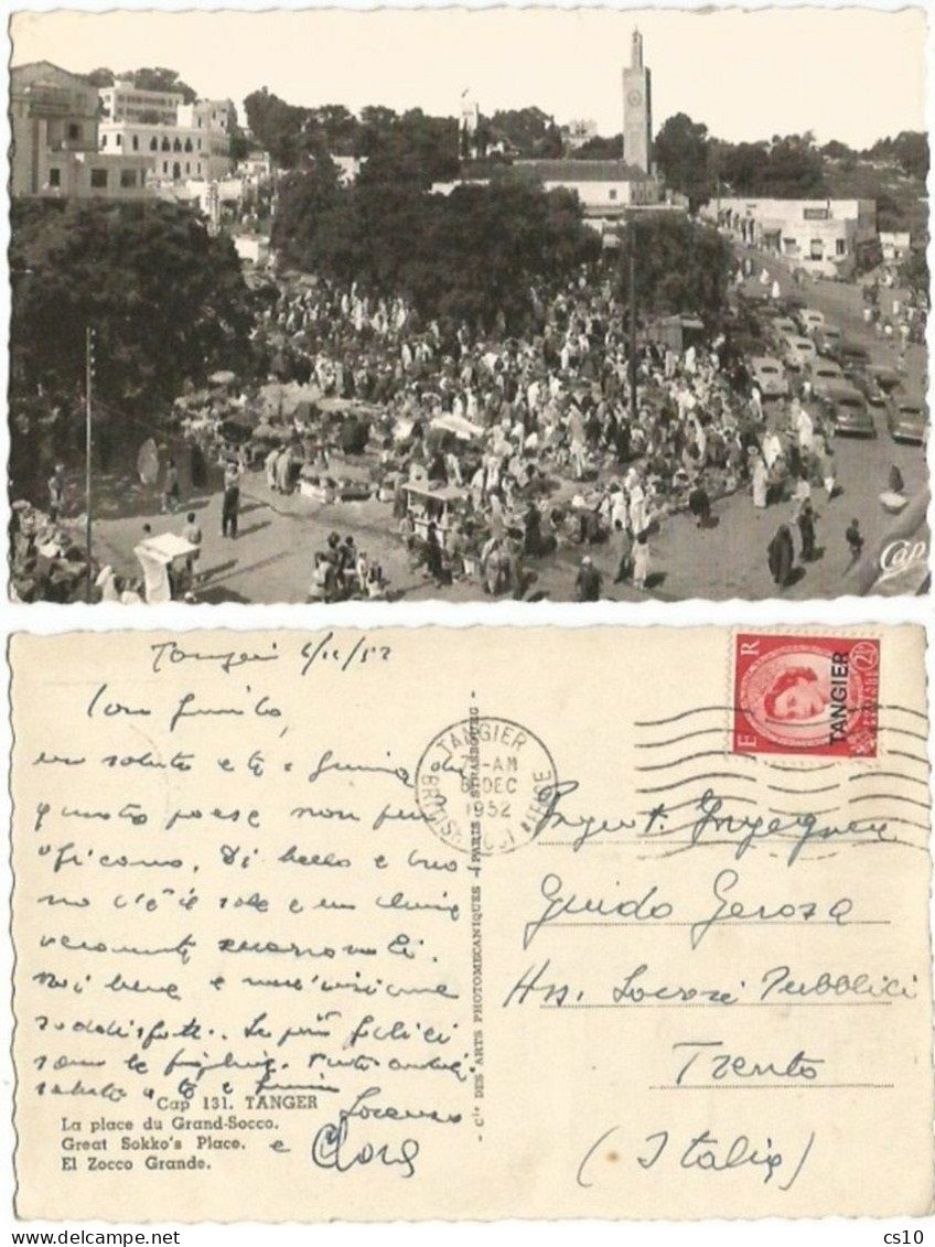 British PO In Tangier Tanger UK Issue OVPT 2d5 Solo Franking PPC Great Sokko's Place 8dec1952 X Italy - Oficinas En  Marruecos / Tanger : (...-1958