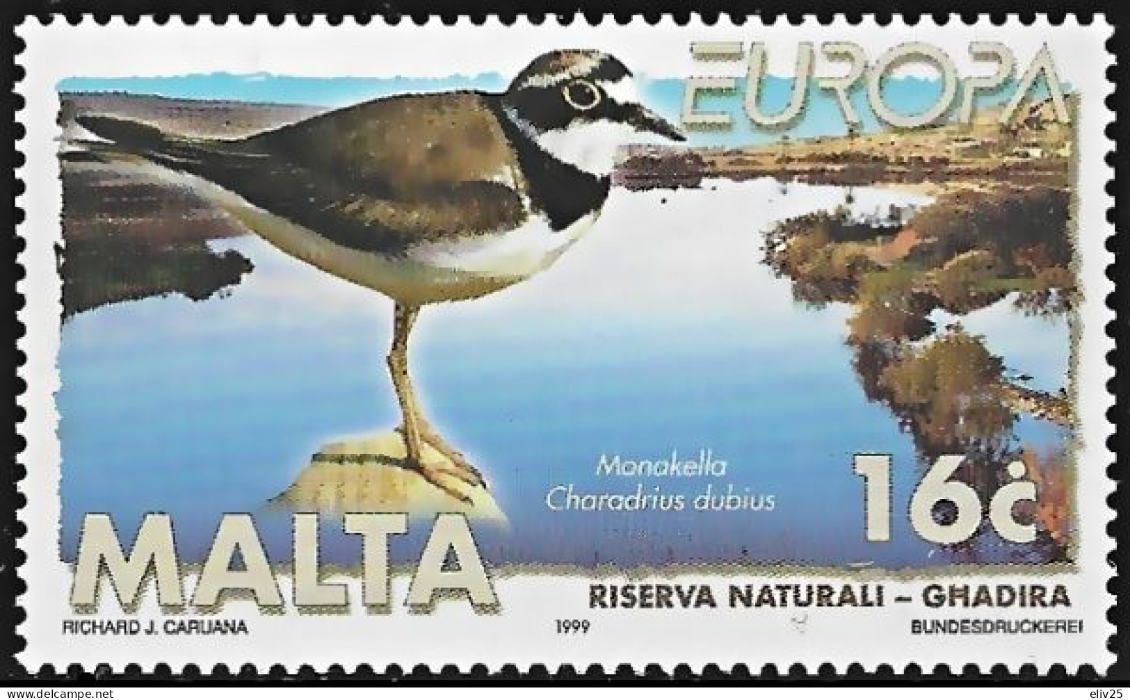Malta 1999, Europa CEPT Nature Reserves And Parks - 1 V. MNH - 1999