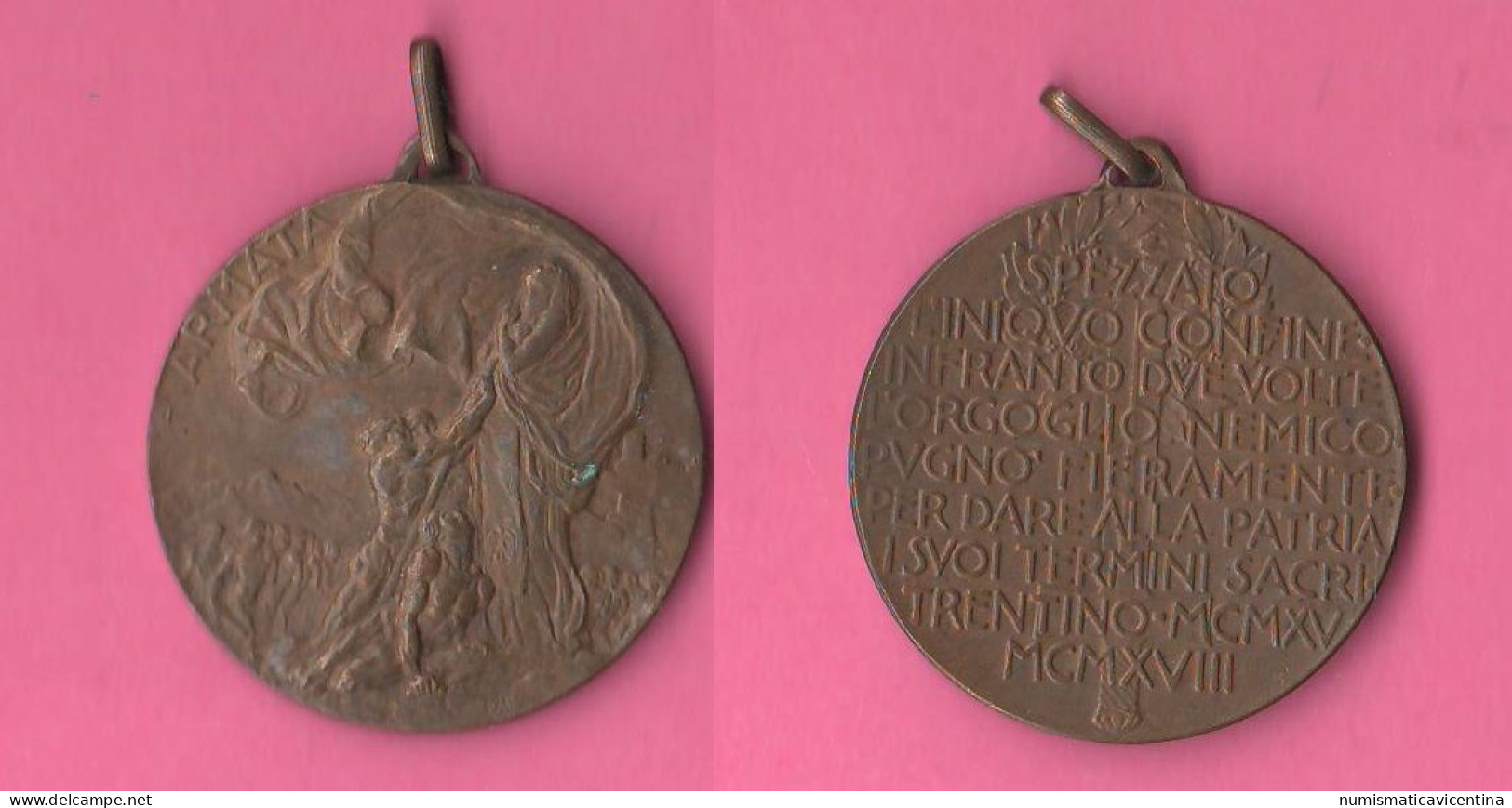 Medaille Première Armée Medaglia 1° Armata Medaglia First Army Medal 1 WW Del 1915 1918 Bronze Medal - 1914-18