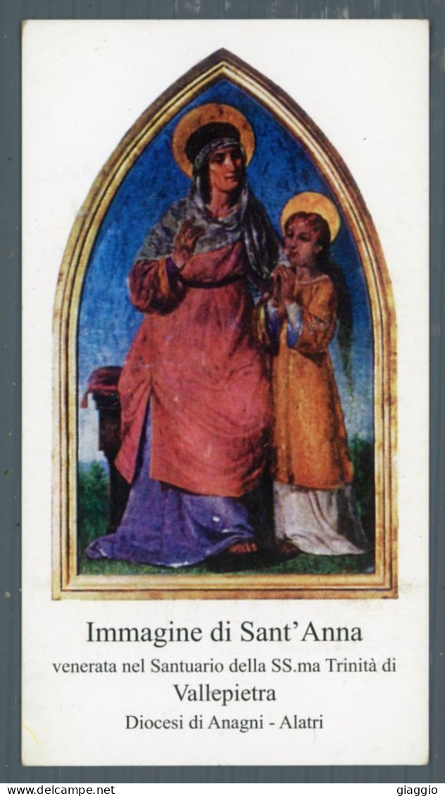 °°° Santino N. 9250 - Sant'anna Vallepietra - Cartoncino °°° - Religion & Esotericism