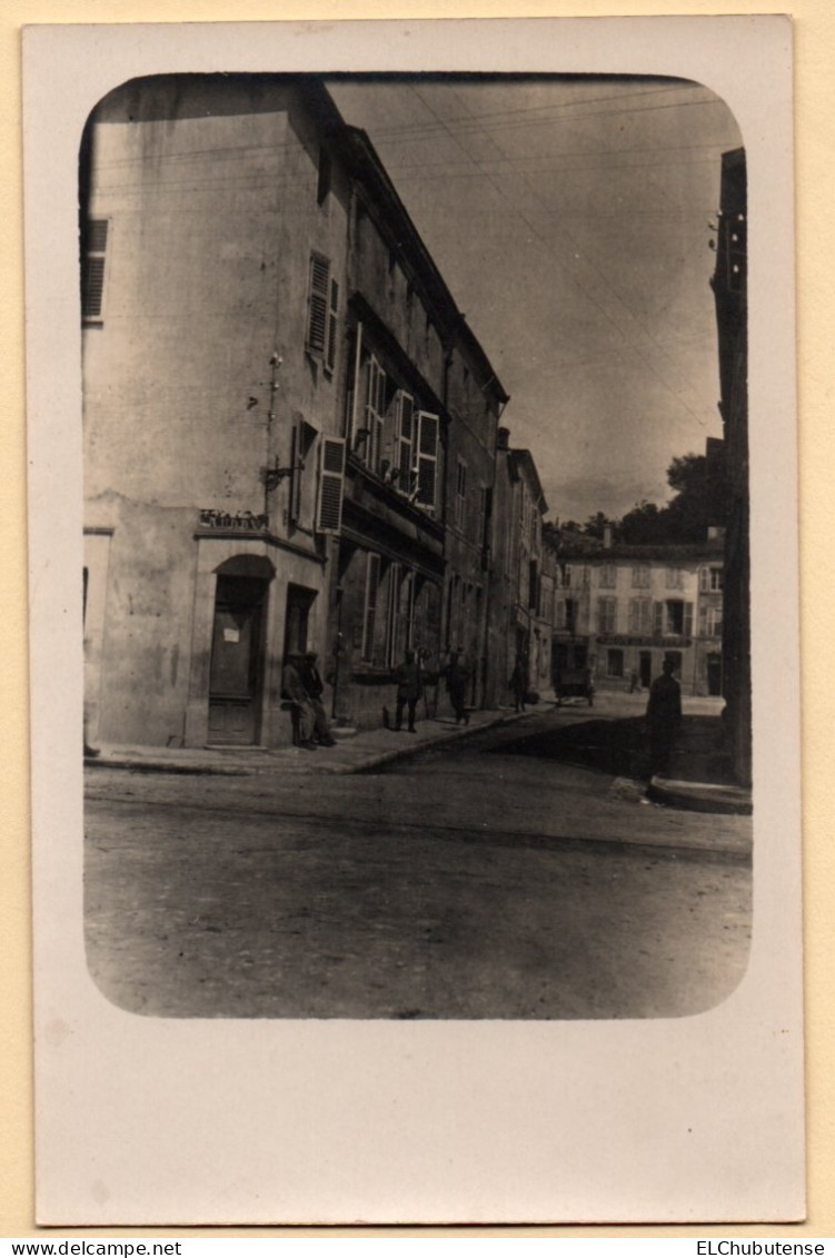 Cpa Photo Animée Soldats Allemands Civils Salon De Coiffure  - Saint Mihiel Meuse Guerre 14-18 WW1 - Saint Mihiel