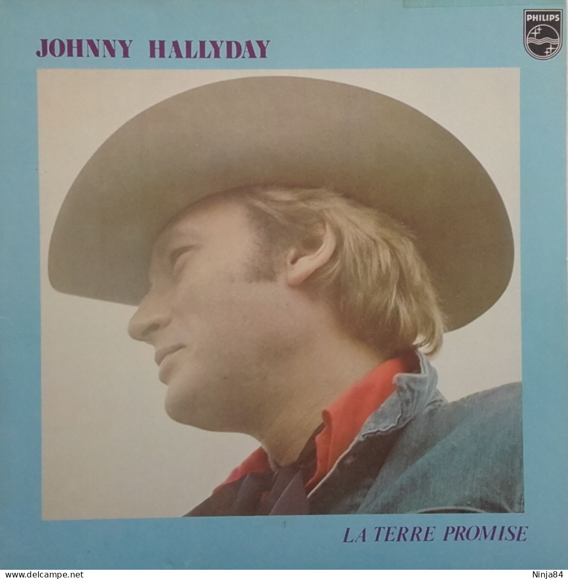 LP 33 CM (12")  Johnny Hallyday  "  La Terre Promise  " - Sonstige - Franz. Chansons