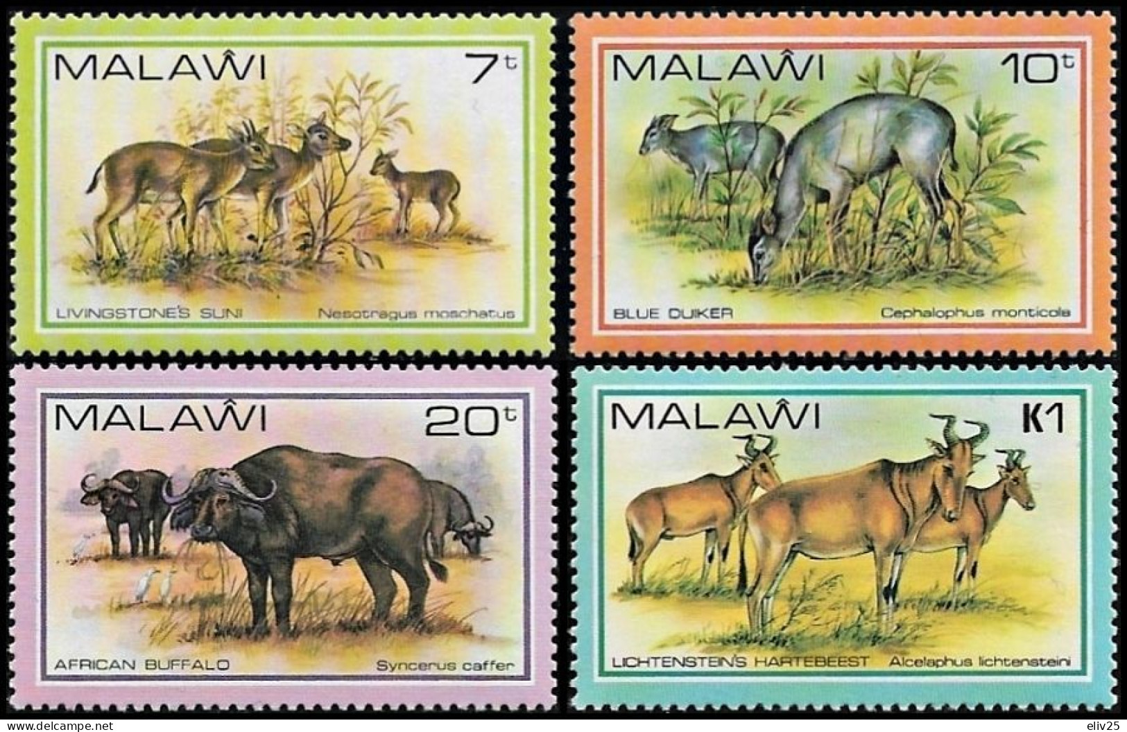 Malawi 1981, Nature Conservation Wild Animals - 4 V. MNH - Gorilla's