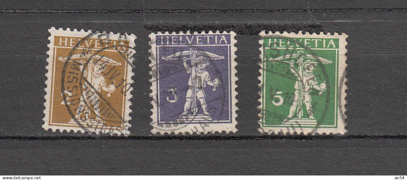 1909  N° 117 à 119    OBLITERES       CATALOGUE SBK - Used Stamps