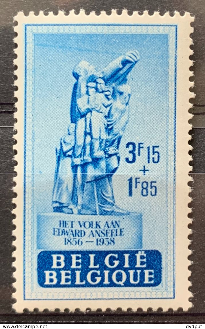 België, 1948, Nr 784, Postfris**, Cur 'blauwe Streep Van Kader Naar Hand' - 1931-1960