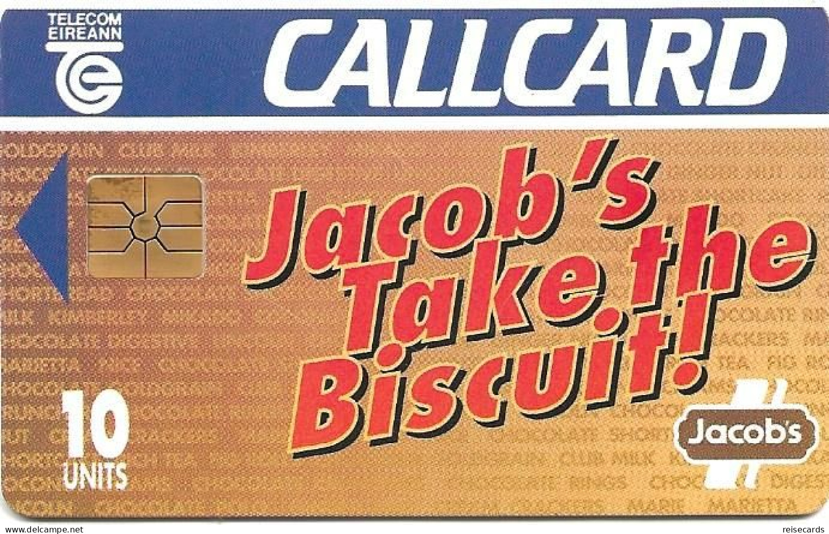 Ireland: Telecom Eireann - 1993 Jacob's Biscuit - Ireland