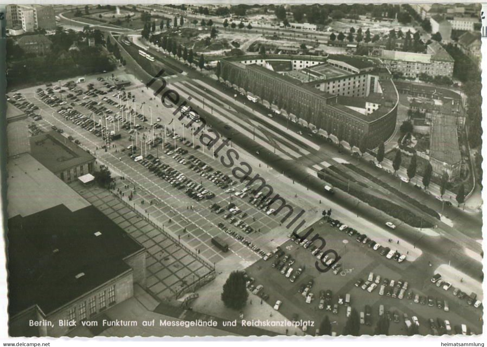 Berlin - Blick Vom Funkturm Auf Den Reichskanzlerplatz - Foto-Ansichtskarte - Verlag Kunst Und Bild Berlin - Charlottenburg