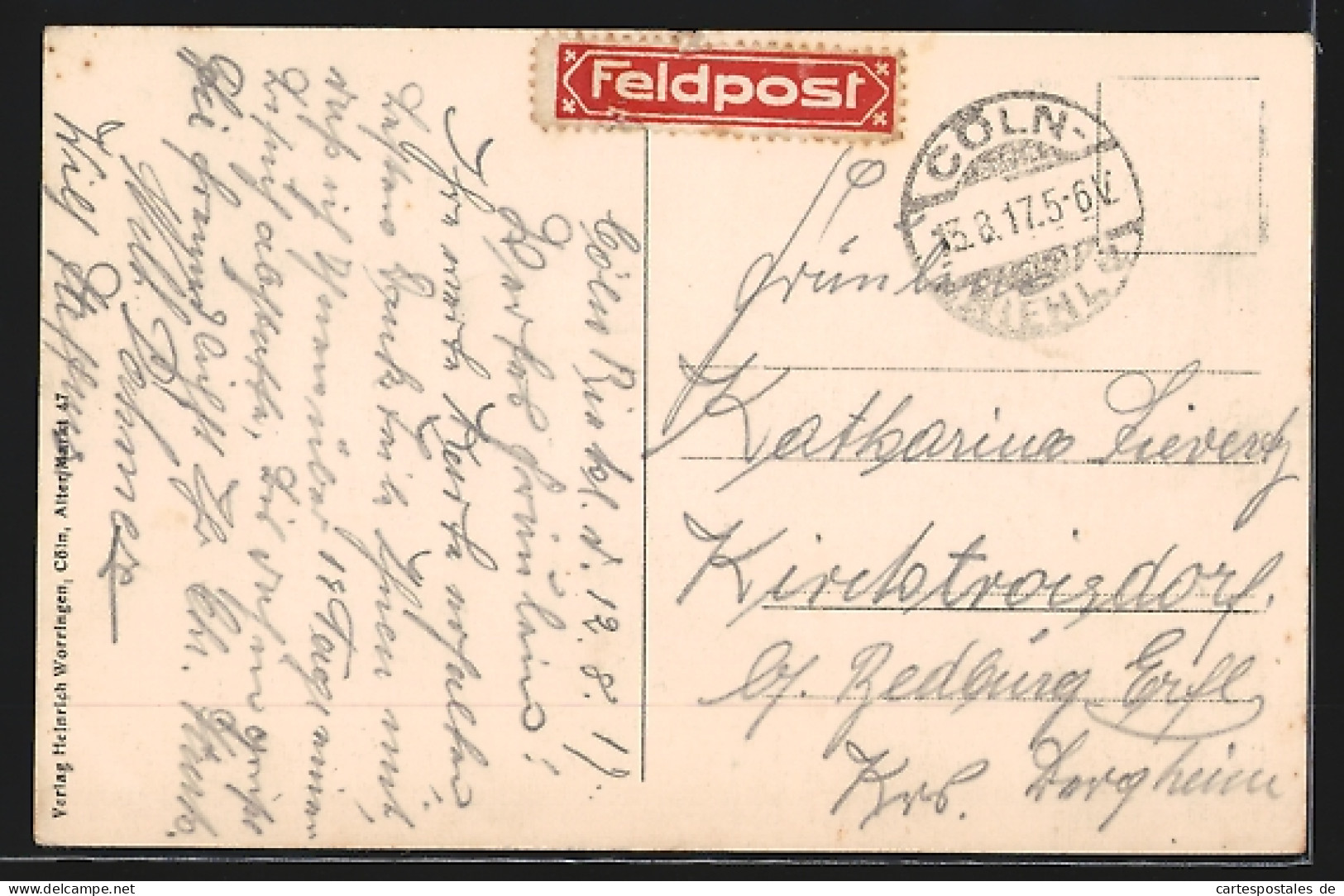 AK Köln-Riehl, Ansicht Der Kaserne Des Inf. Regt. Nr. 65  - Koeln