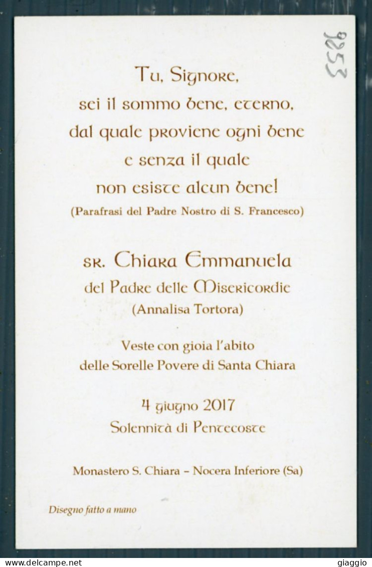 °°° Santino N. 9253 - Tu Signore - Cartoncino °°° - Religione & Esoterismo