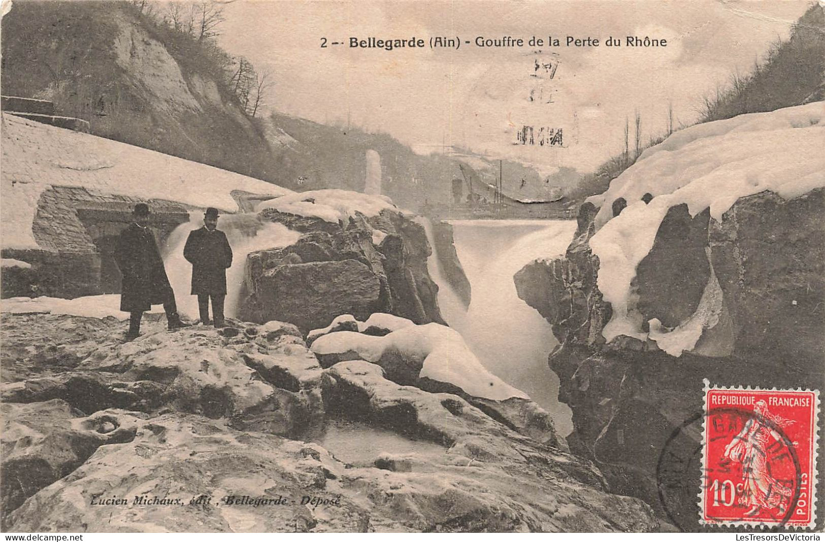 FRANCE - Bellegarde (Ain) - Gouffre De La Perte Du Rhône - Vue Générale - Animé - Carte Postale Ancienne - Bellegarde-sur-Valserine