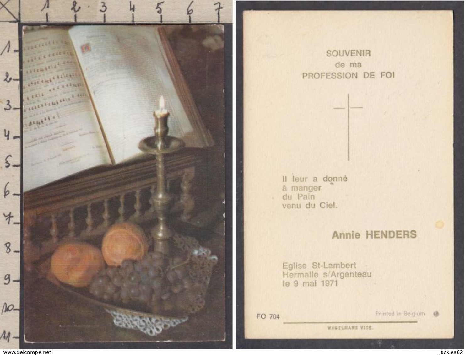 129939/ Communion, Annie HENDERS, Hermalle-sous-Argenteau, 1971 - Communie