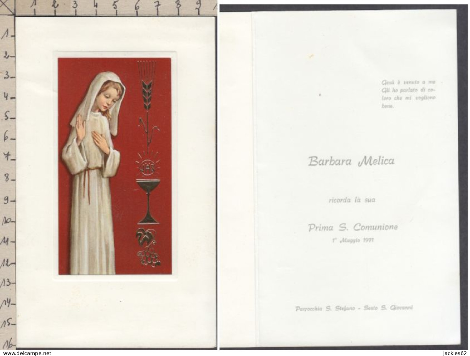 129944CL/ Comunione, Barbara MELICA, Sesto San Giovanni, 1971 - Comunioni