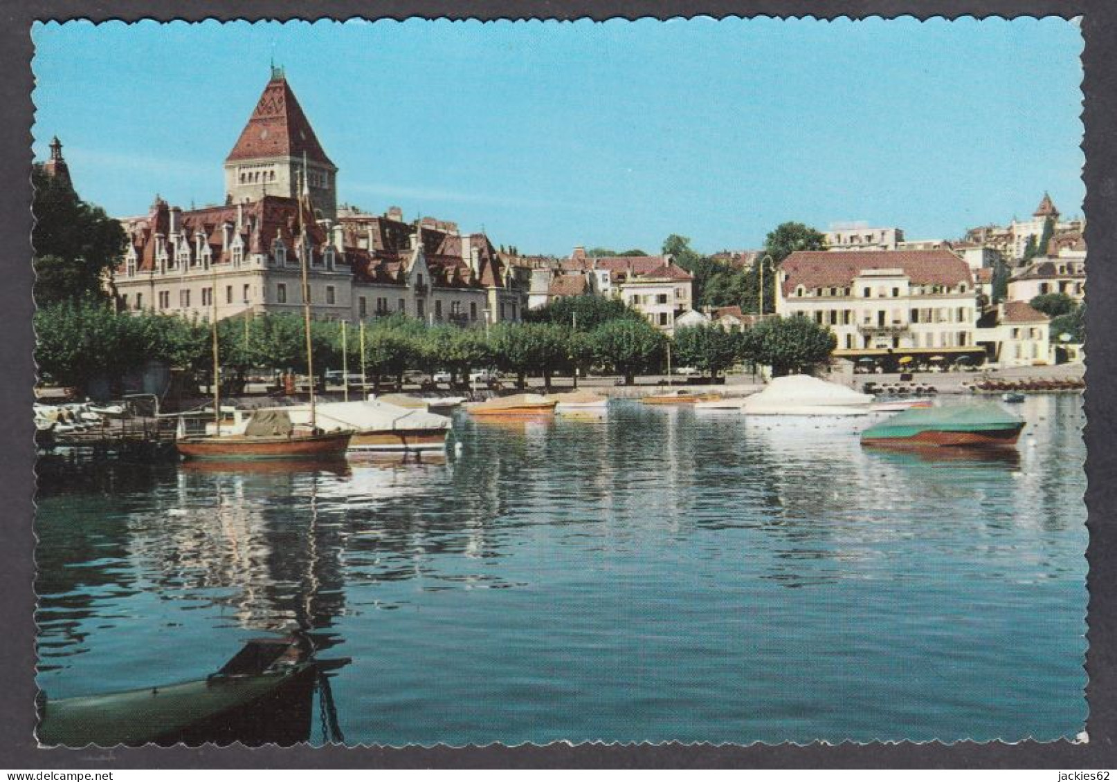 120935/ OUCHY, Le Port Et Le Château - Lausanne
