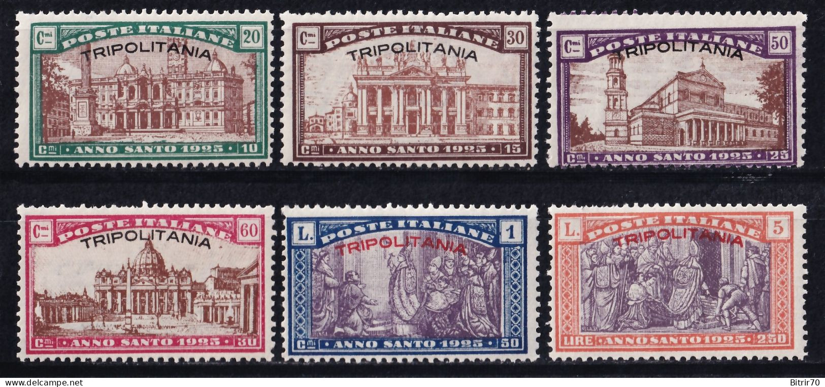 Tripolitana, 1925 Y&T. 17 / 22. MNH. - Tripolitania