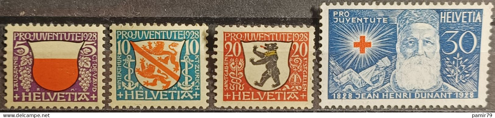 1928 PJ Kantonswappen Postfrisch** - Neufs