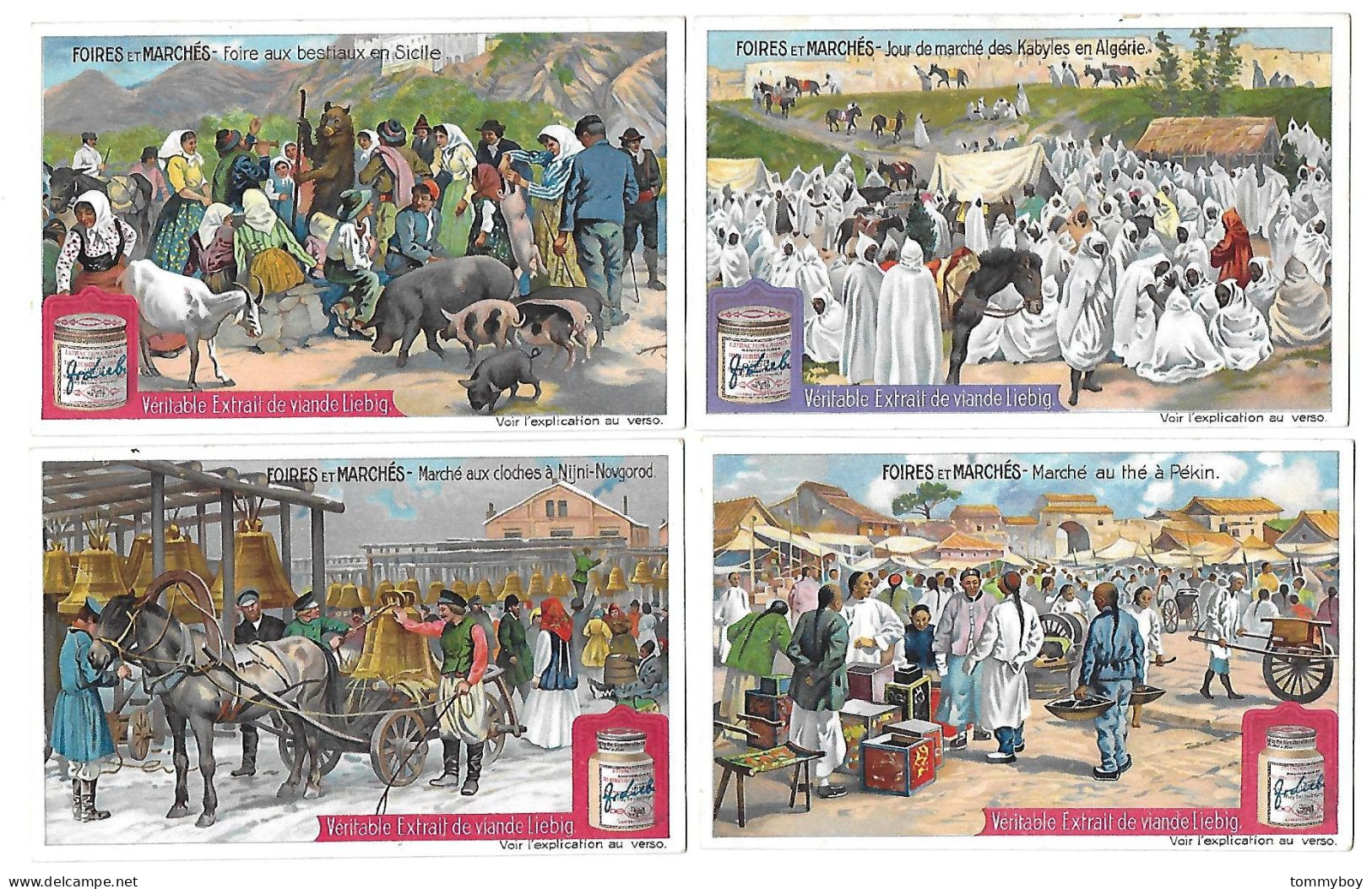 S 894, Liebig 6 Cards, Foires Et Marchés (ref B24) - Liebig