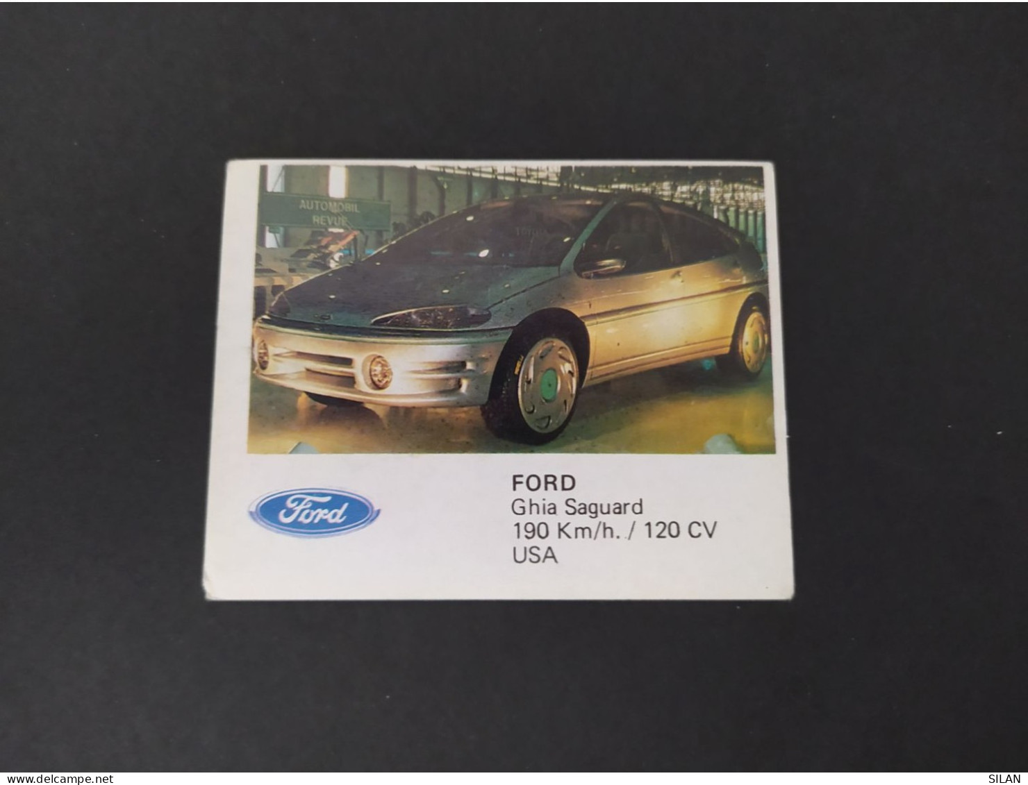 Cromo Año 1988 Auto 2000 FORD GHIA SAGUARD - KFZ